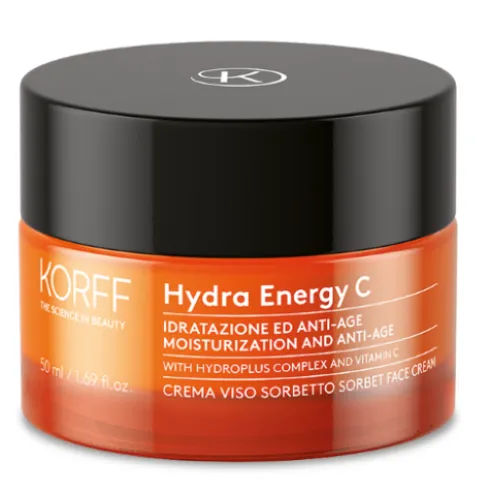 Korff Hydra Energy C Crema Viso Sorbetto - Crema viso per pelle secca e molto secca - 50 ml