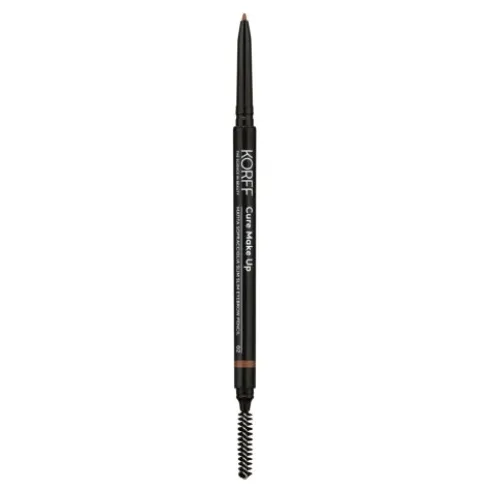 Korff Make Up Matita Sopracciglia Colore 02 - Matita sopracciglia slim automatica - Con sfumino