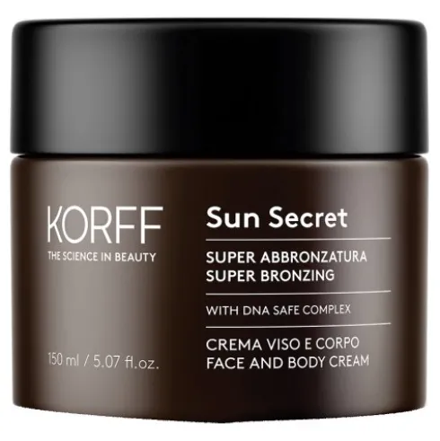 Korff Sun Secret Super Abbronzatura - Potenzia l'abbronzatura di viso e corpo - 150 ml