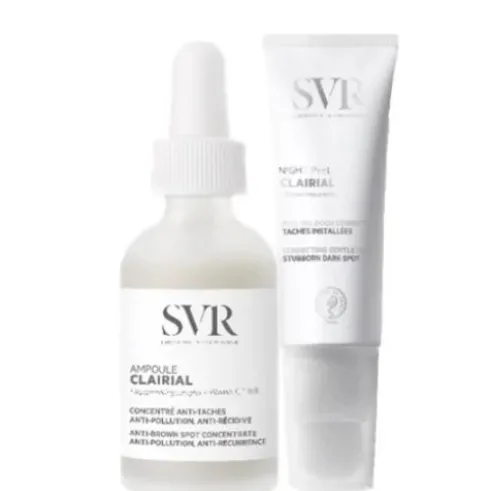 Laboratoires Svr Clairial Set Anti-Macchie Viso Notte Ampoule 30ml + Peel 50ml