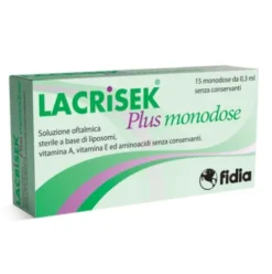 Lacrisek Ofta Plus - Soluzione Oftalmica - 15 Flaconcini Monodose da 0,3 ml