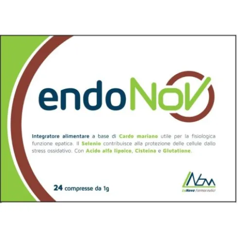 Lanova Farmaceutici EndoNOV Integratore Alimentare Funzione Epatica - 24 Compresse