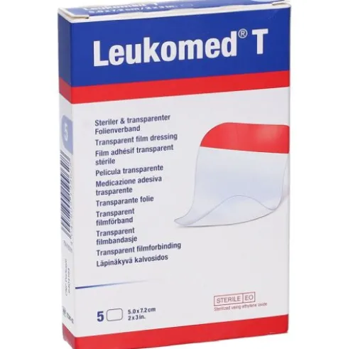 Leukomed T Medicazione Adesiva Trasparente 7,2x5 cm - 5 Pezzi