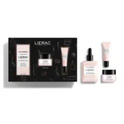 Lierac Cofanetto di Natale Hydragenist Crema - Crema viso illuminante 50 ml + Siero viso 15 ml - Contorno occhi 7,5 ml