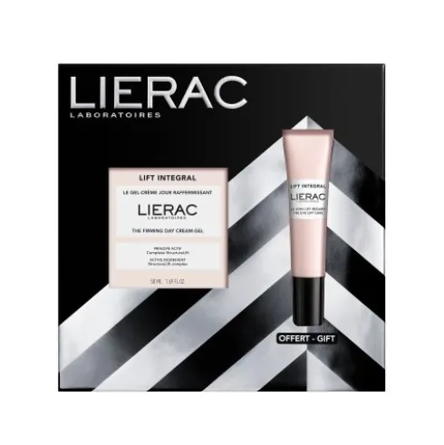 Lierac Cofanetto di Natale 2025 Lift Integral Gel Crema - Crema gel viso giorno rassodante 50 ml + Contorno occhi 15 ml
