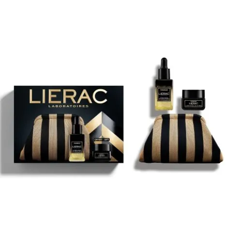 Lierac Cofanetto di Natale 2025 Premium Siero - Siero assoluto 30 ml + Crema contorno occhi 20 ml + Trousse