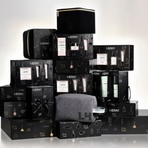 Lierac Cofanetto di Natale 2023 Premium Voluptueuse - La Crema Voluptueuse 50 ml + Contorno occhi 20 ml + Trousse viaggio