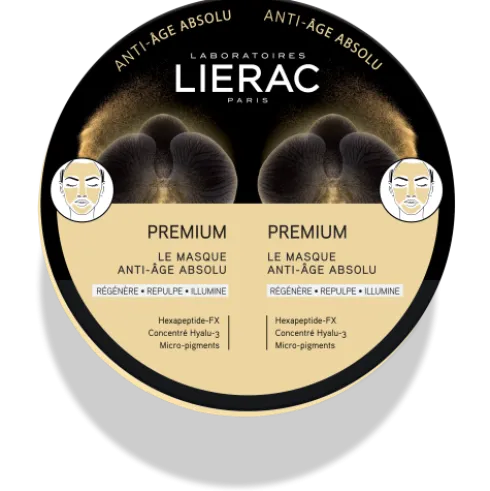 Lierac Mono Mask Premium + Premium - Maschera Anti-Età globale Viso - 2 Pezzi