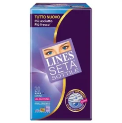 Lines Seta Sottile Con Ali Assorbenti Donna 20 Pezzi