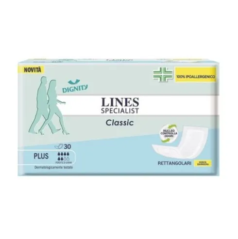 Lines Specialist Pannolone Classic Rettangolare Senza Barriera 30 Pezzi