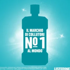 Listerine Coolmint Collutorio - Antiplacca e alito fresco con olii essenziali antibatterici - 500 ml