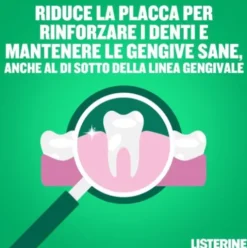 Listerine Difesa Denti e Gengive Collutorio - Ideale per l'igiene orale quotidiana - Gusto Menta fresca - 95 ml