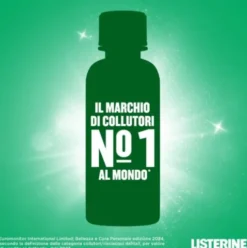 Listerine Difesa Denti e Gengive Collutorio - Ideale per l'igiene orale quotidiana - Gusto Menta fresca - 95 ml