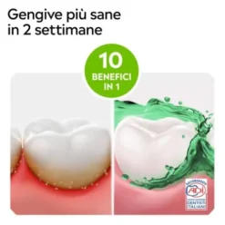 Listerine Difesa Denti e Gengive Collutorio Zero Alcol - Ideale per l'igiene orale quotidiana - Gusto Menta fresca - 500 ml