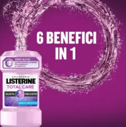 Listerine Total Care Collutorio Zero Alcol - Ideale contro la formazione di tartaro e placca - 500 ml
