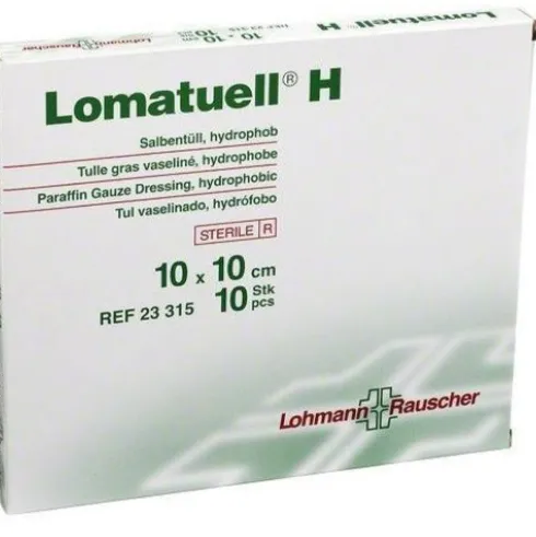 Lohmann & Rauscher Lomatuell H Garza Antiaderente 10x10 cm, 10 Pezzi