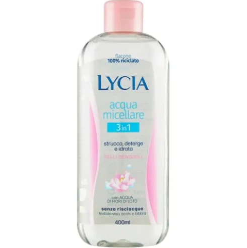 Lycia Acqua Micellare 3in1 con Acqua di Fiori di Loto