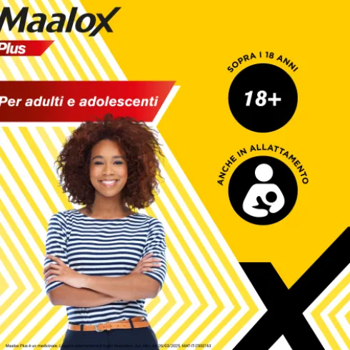 Maalox Plus - Rapido sollievo dal bruciore di stomaco e difficoltà a digerire - 50 Compresse Masticabili