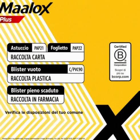 Maalox Plus - Rapido sollievo dal bruciore di stomaco e difficoltà a digerire - 50 Compresse Masticabili