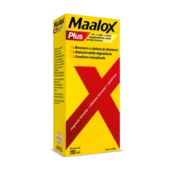 Maalox Plus Sciroppo - Rapido sollievo dal bruciore di stomaco e difficoltà a digerire - Sospensione orale da 250 ml