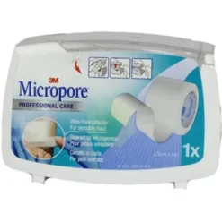3M Cerotto Micropore Professional Care Ipoallergenico per Pelli Delicate 2,5 cm x 5 m