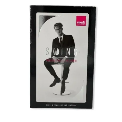 Medi Gambaletto Uomo Compressione Graduata Blu 18