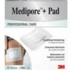 Medipore Medicazione Sterile con Tampone Assorbente 10x10 cm, 5 Pezzi