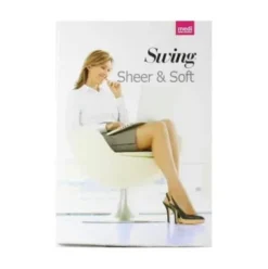 Medi Sheer&Soft Calza Autoreggente Preventiva 14mmHg Nero Taglia 3