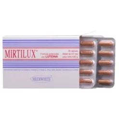 Mediwhite Mirtilux Integratore Alimentare Mirtillo e Luteina per la Vista - 20 Capsule