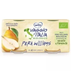 Mellin Viaggio Italia Omogeneizzato Biologico Pera Williams 2x100g