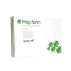 Mepiform Medicazione in Silicone Safetac per Cicatrici 5x7,5 cm - 5 Pezzi
