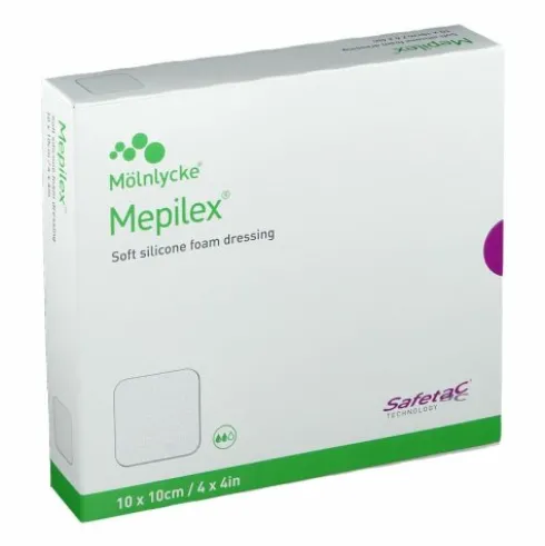 Mepilex Medic As Medicazione in Schiuma con Silicone 10x10cm 5 Pezzi