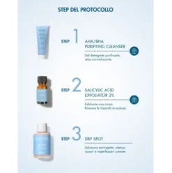 Miamo Cofanetto 2025 Protocollo Sos Brufoli - Dry Spot 30 ml + AHABHA purifying cleanser 50 ml + Salicylic acid exfoliator 2% 10 ml