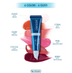 Miamo Lip Gloss Aging Defense SPF30 - Nuance Coral - Gloss idratante e volumizzante labbra - 15 ml