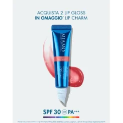 Miamo Lip Gloss Aging Defense SPF30 - Nuance Coral - Gloss idratante e volumizzante labbra - 15 ml