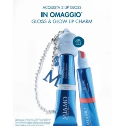 Miamo Lip Gloss Aging Defense SPF30 - Nuance Coral - Gloss idratante e volumizzante labbra - 15 ml