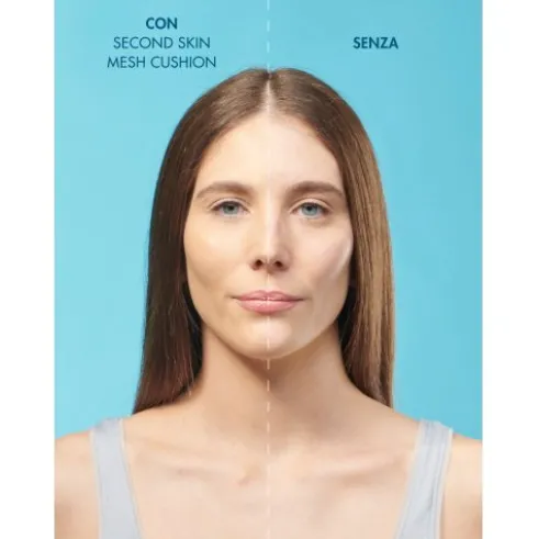 Miamo Second Skin Mesh Cushion Foundation SPF50 - Fondotinta natural glow con protezione solare molto alta - Shade Ivory
