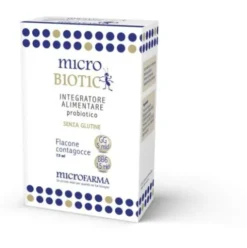 Microfarma Microbiotic Gocce, Integratore Alimentare per Flora Intestinale, 7,5ml