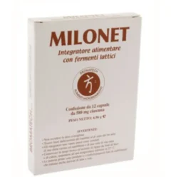 Milonet - Integratore alimentare con fermenti lattici - 12 capsule