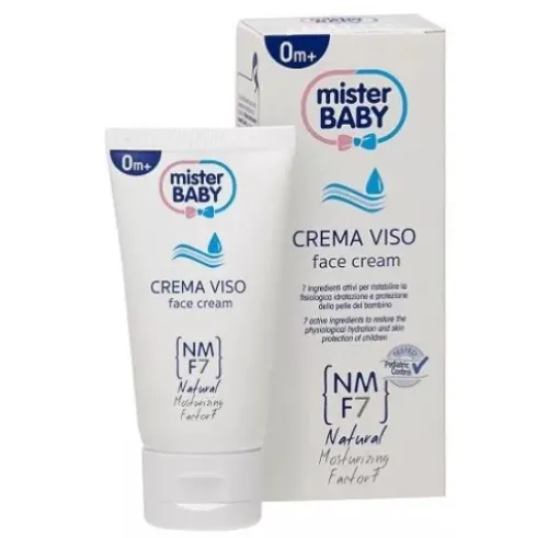 Mister Baby Crema Viso Idratante Neonati per Idratazione e Protezione 50ml