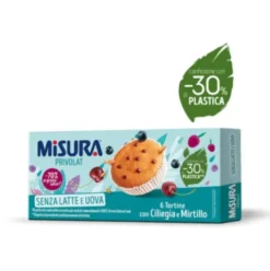 Misura Privolat Tortine Ciliegia e Mirtillo Senza Latte e Uova 290g