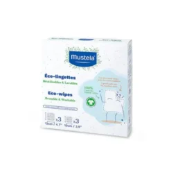 Mustela Salviette Riutilizzabili Cambio Pannolino 100% Cotone GOTS 6 Pezzi