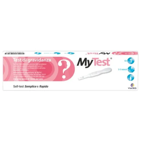 Mytest Test di Gravidanza Rapido Urinario Autodiagnostico Sensibilità 20UI 1 Pezzo
