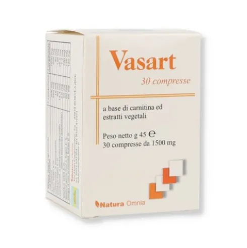 Natura Omnia Vasart Integratore Alimentare a Base di Carnitina 30 Compresse