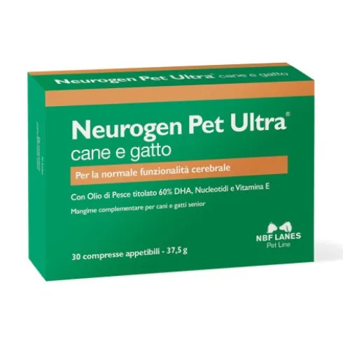 Nbf Lane Neurogen Pet Ultra Mangime Complementare per Cani Gatti Senior 30 Compresse