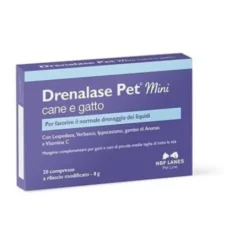 N.b.f. Lanes Drenalase Pet Mini Integratore Drenante Cani Gatti 20 Compresse