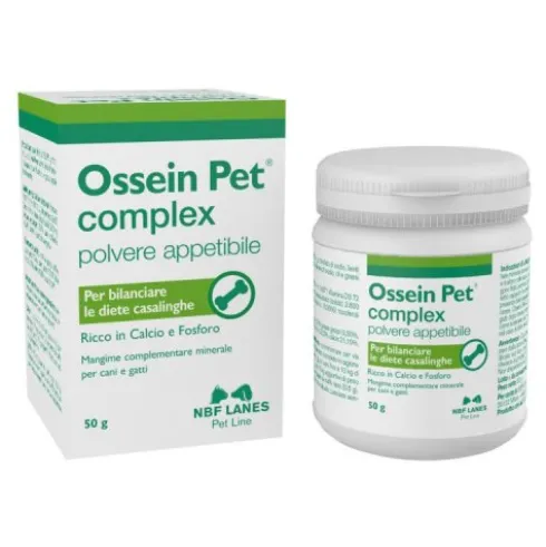 N.B.F. Lanes Ossein Pet Complex Polvere Integratore Minerale per Cani e Gatti 50 g