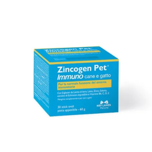Nbf Lanes Zincogen Pet Immuno Supporto Immunitario Cani e Gatti - 30 Stick