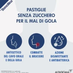 NeoBorocillina Antisettico Orofaringeo 16 Pastiglie senza zucchero 1,2mg + 20mg