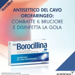 NeoBorocillina Antisettico Orofaringeo 16 Pastiglie 1,2mg + 20mg